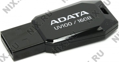  ADATA DashDrive UV100 <AUV100-16G-RBK> USB2.0 Flash  Drive  16Gb  
