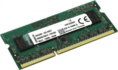  Kingston <KVR13S9S8/4> DDR3 SODIMM  4Gb <PC3-10600>  (for  NoteBook)  