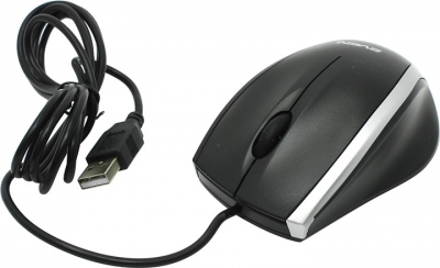  SVEN Optical Mouse <RX-180 Black> (RTL) USB 3btn+Roll  