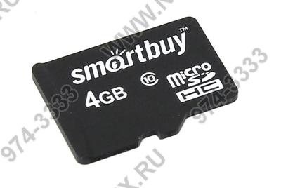  SmartBuy  <SB4GBSDCL10-00> microSDHC  4Gb  Class10  