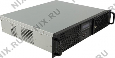  Server Case 2U Procase <GM238-B-0> Black, microATX,  ,  LCD  display  