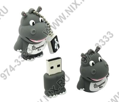  SmartBuy Wild Hippo <SB8GBHip> USB2.0 Flash Drive 8Gb (RTL)  