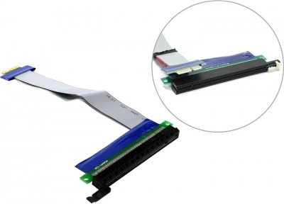  Espada <PCIEX1-X16rc> Riser card PCI-Ex1 M -->  PCI-Ex16  F  