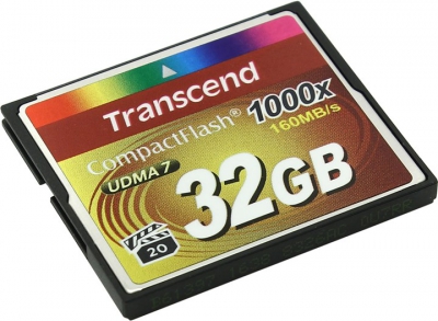  Transcend <TS32GCF1000> CompactFlash Card  32Gb  1000x  