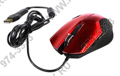  CBR Optical Mouse <CM378> Black&Red (RTL)  USB  5but+Roll  