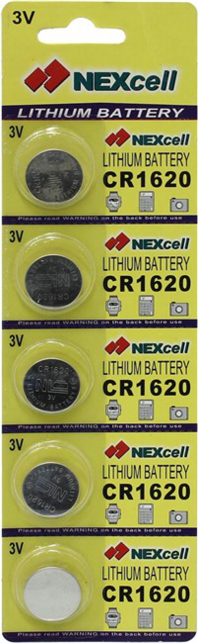  Nexcell CR1620-5 (Li, 3V) <.  5  >  