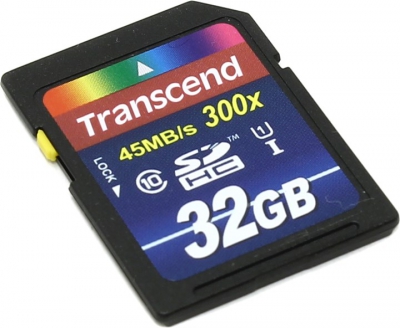  Transcend <TS32GSDU1> SDHC Memory Card 32Gb  UHS-I  Class10  