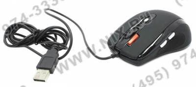  CBR Double Click Optical Mouse <CM377 Black> (RTL)  USB  7but+Roll  