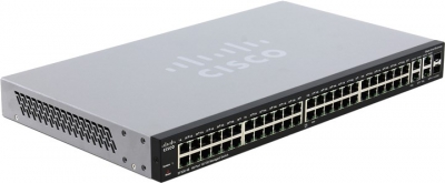  Cisco SF300-48 <SRW248G4-K9-EU>   (48UTP 10/100Mbps+2UTP 1000Mbps+2Combo 1000BASE-T/SFP)  
