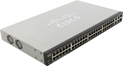  Cisco SG300-52 <SRW2048-K9-EU>   (50UTP 10/100/1000Mbps+  2Combo  1000BASE-T/SFP)  