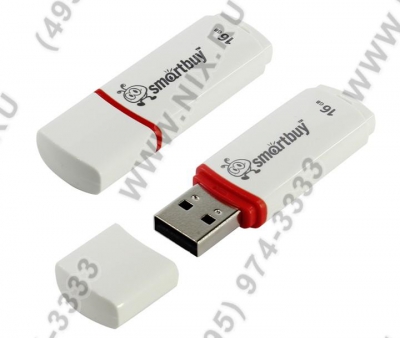  SmartBuy Crown <SB16GBCRW-W> USB2.0 Flash Drive 16Gb (RTL)  