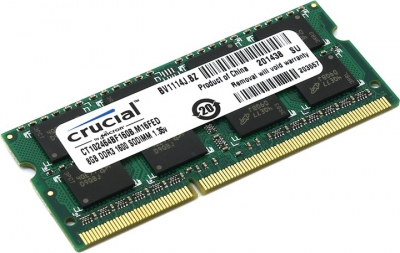  Crucial <CT102464BF160B> DDR3 SODIMM 8Gb <PC3-12800> CL11(for NoteBook)  
