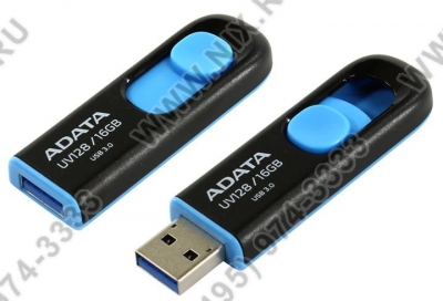  ADATA DashDrive UV128 <AUV128-16G-RBE>  USB3.0 Flash  Drive  16Gb  