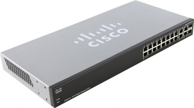  Cisco <SRW2016-K9-EU> SG300-20 20-port Gigabit Managed Switch (18UTP 10/100/1000Mbps +  2Combo  1000BASE-T/SFP)  
