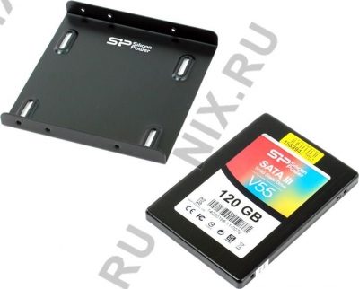  SSD 120 Gb SATA 6Gb/s Silicon Power Velox V55 <SP120GBSS3V55S25> 2.5" TLC  