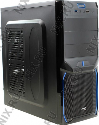  Miditower Aerocool <V3X Advance (Evil) Blue>  Black ATX  500W  (24+2x4+6)  