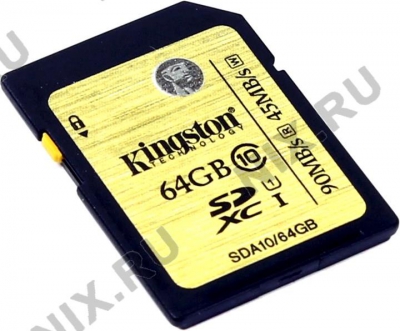  Kingston <SDA10/64GB> SDXC Memory  Card 64Gb  UHS-I  U1  