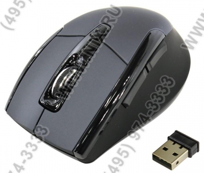  SmartBuy Wireless Optical Mouse <SBM-610AG-B> (RTL) USB 6btn+Roll,   
