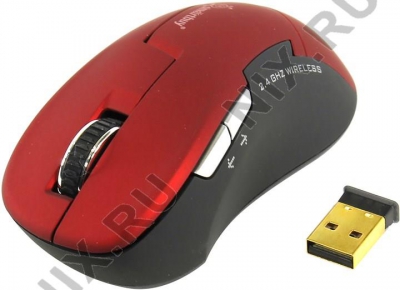  SmartBuy Wireless Optical Mouse <SBM-504AG-RK>  (RTL) USB  5btn+Roll,    