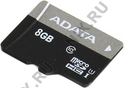  ADATA Premier <AUSDH8GUICL10-R> microSDHC Memory Card 8Gb UHS-I U1  