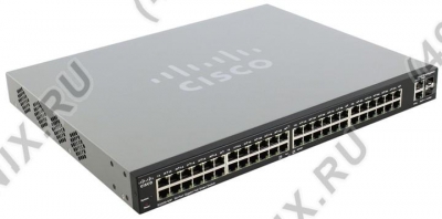  Cisco <SLM2048PT-EU> SG200-50P   (24UTP  1000Mbps PoE+22UTP  1000Mbps+2Combo  1000BASE-T/SFP)  