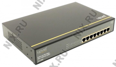  UPVEL <UP-218FE> 8-port Fast Ethernet PoE+  Switch (8UTP  10/100Mbps  PoE)  