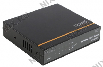  UPVEL <UP-215FE> 5-port Fast Ethernet PoE+ Switch (4UTP 10/100Mbps PoE +  1UTP  10/100Mbps)  