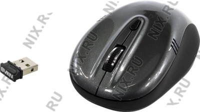  SVEN Wireless Optical Mouse <RX-330 Wireless> (RTL)  USB  4btn+Roll  