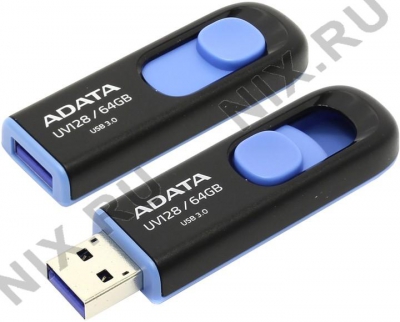  ADATA DashDrive UV128 <AUV128-64G-RBE> USB3.0 Flash  Drive  64Gb  