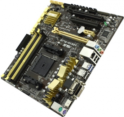  ASUS A88XM-PLUS (RTL) SocketFM2+ <AMD A88X>2xPCI-E Dsub+DVI+HDMI GbLAN  SATA RAID  MicroATX  4DDR3  