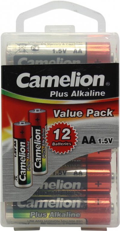  Camelion LR6-12 Super/Ultra/Plus, Size "AA", 1.5V,  (alkaline) <. 12 >  