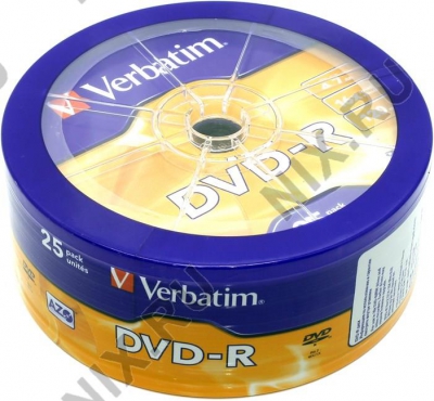  DVD-R Disc Verbatim   4.7Gb  16x <. 25 > <43730>  