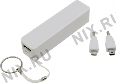    KS-is Power Bank KS-200 White  (USB 0.8A,  2200mAh,  Li-lon)  