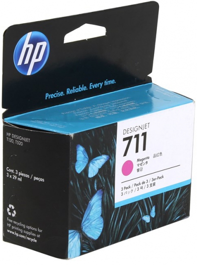   HP CZ135A 3-Pack (3x711) Magenta   HP  DesignJet  T120/520  