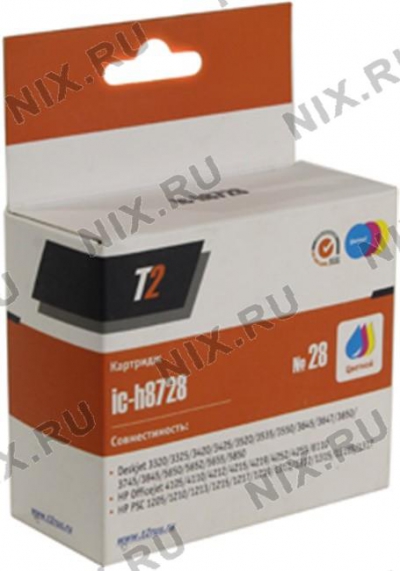   T2 ic-h8728 (28) Color   HP DJ  3320/3325/3420/3425/3520/3535/3550/3845,OJ  4212/4215/4219  