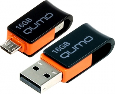  Qumo Hybrid <QM16GUD-Hyb> USB2.0/USB micro-B OTG  Flash Drive  16Gb  (RTL)  