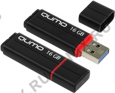  Qumo Speedster <QM16GUD3-SP-black> USB3.0 Flash Drive  16Gb  (RTL)  