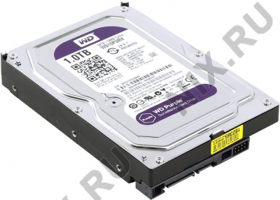  HDD 1 Tb SATA 6Gb/s Western Digital Purple <WD10PURX>  3.5"  64Mb  