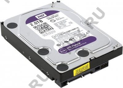  HDD 2 Tb SATA 6Gb/s Western Digital Purple <WD20PURX> 3.5" 64Mb  