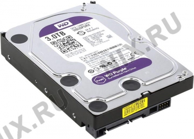  HDD 3 Tb SATA 6Gb/s Western Digital Purple <WD30PURX>  3.5"  64Mb  