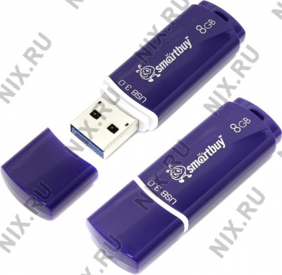  SmartBuy Crown <SB8GBCRW-Bl> USB3.0 Flash Drive  8Gb  (RTL)  