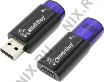  SmartBuy Click <SB8GBCL-B> USB2.0 Flash Drive  8Gb  (RTL)  