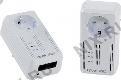  UPVEL UA-252PSK Powerline AV Adapter (2 , 2UTP  10/100Mbps,  500Mbps)  