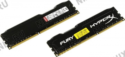  Kingston HyperX Fury <HX316C10FBK2/16> DDR3 DIMM 16Gb KIT 2*8Gb <PC3-12800> CL10  