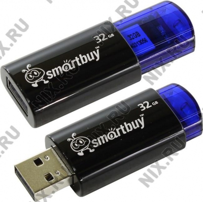  SmartBuy Click <SB32GBCL-B> USB2.0 Flash Drive  32Gb  (RTL)  