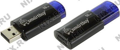  SmartBuy Click <SB16GBCL-B> USB2.0 Flash Drive  16Gb  (RTL)  