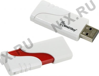  SmartBuy Hatch <SB16GBHTH-W> USB2.0 Flash Drive  16Gb  (RTL)  