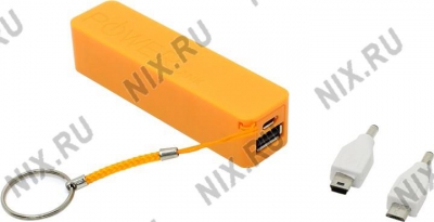    KS-is Power Bank KS-200 Orange (USB 0.8A,  2200mAh,  Li-lon)  