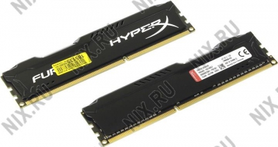  Kingston HyperX Fury <HX318C10FBK2/8> DDR3 DIMM 8Gb KIT 2*4Gb  <PC3-15000>  CL10  