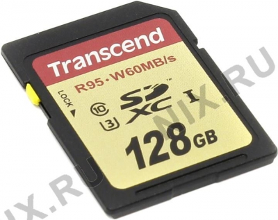  Transcend <TS128GSDU3> SDXC Memory Card 128Gb  UHS-I  U3  